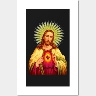 Sacred Heart of Jesus Catholic Detente Sagrado Corazon de Jesus Posters and Art